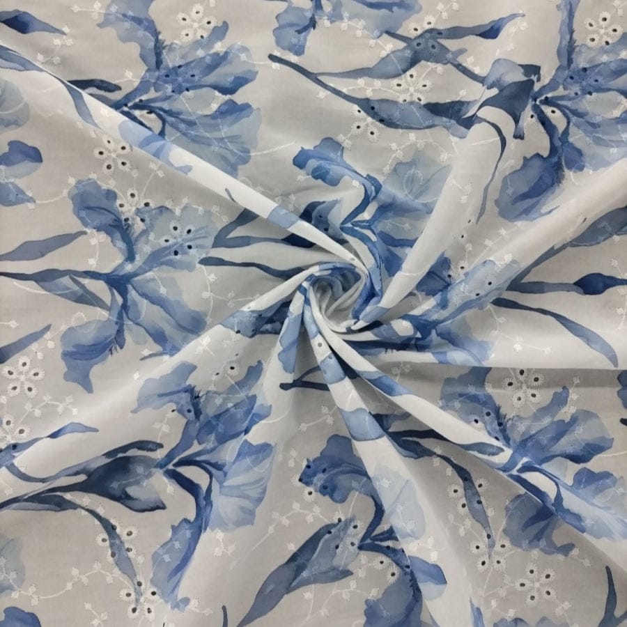 MHC WORLD PRINTED ANGILAISE DSN 1 Printed Anglaise Fabric 150cm