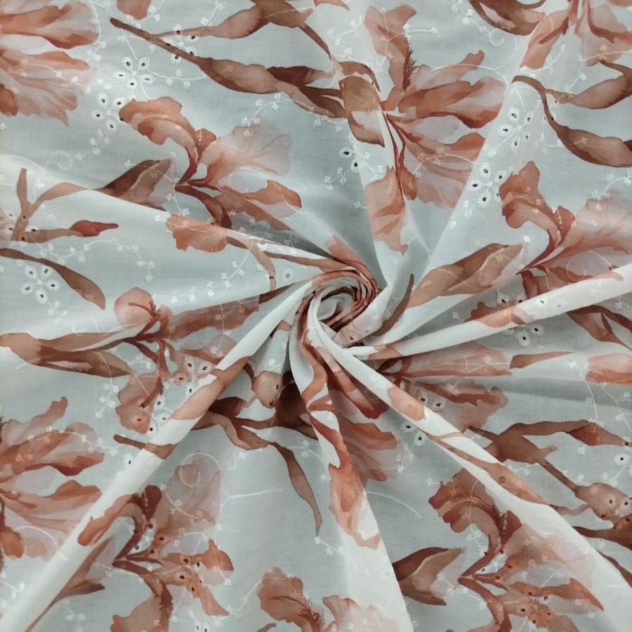 MHC WORLD PRINTED ANGILAISE DSN 3 Printed Anglaise Fabric 150cm