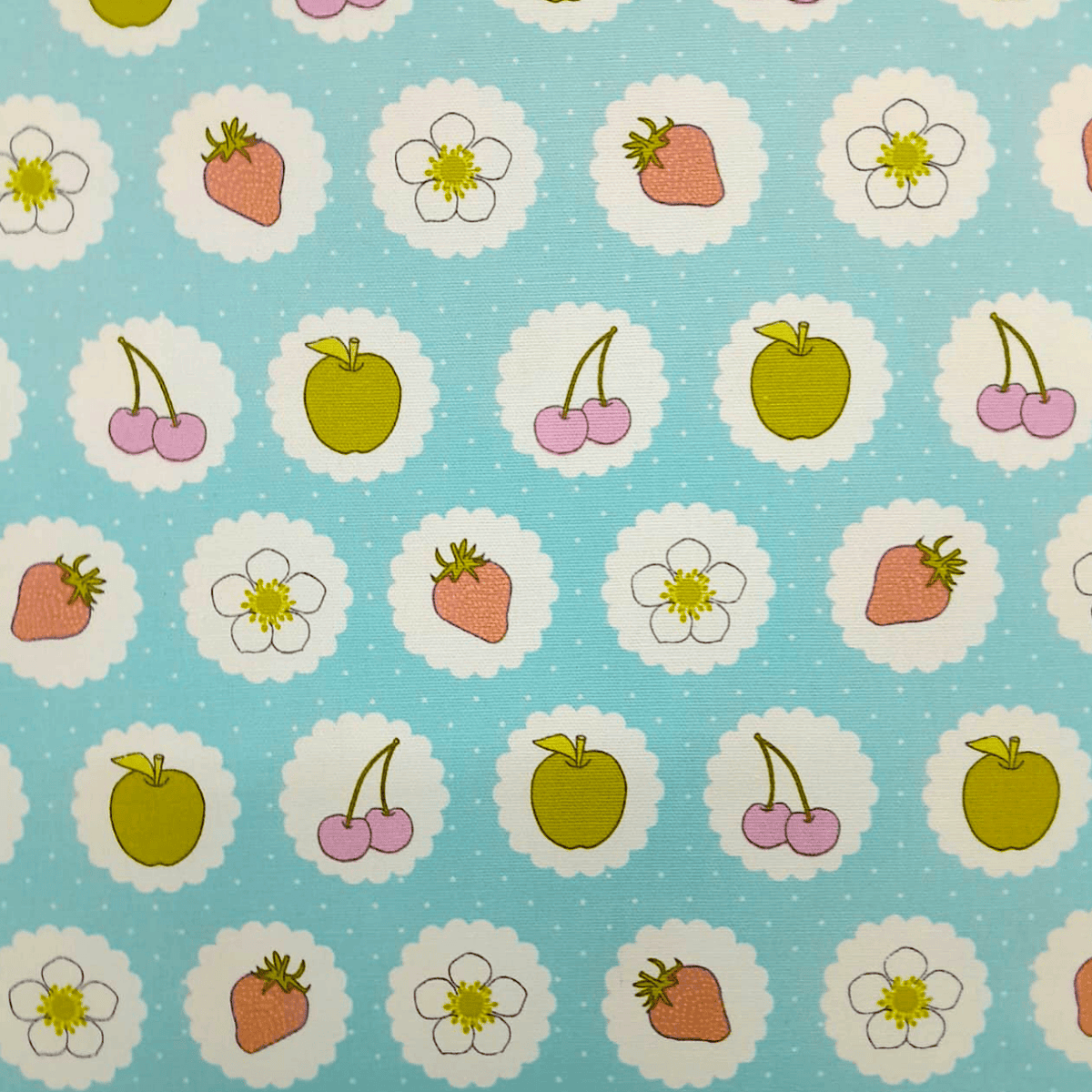MHC World Printed Cotton Fabric Teal Fabric 100% Printed Poly Cotton Elmer 140 cm