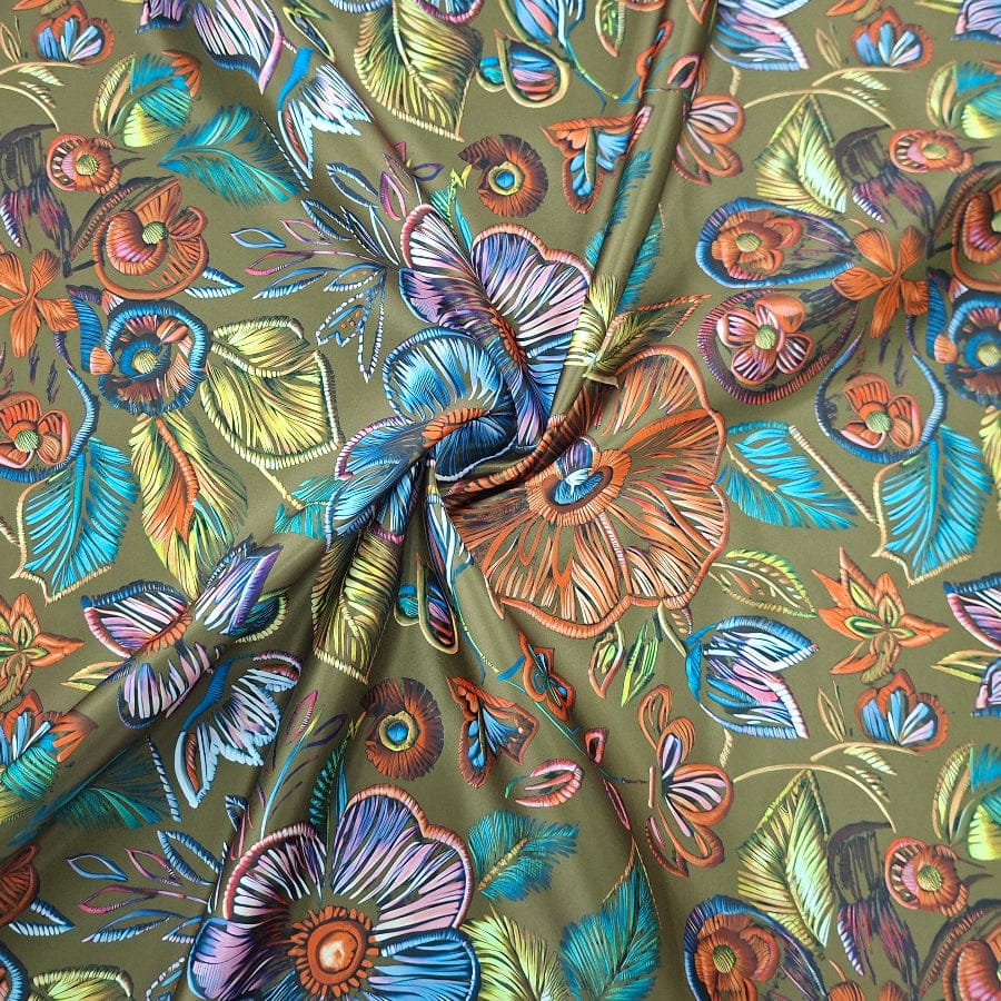 MHC WORLD Printed Duchess Satin Dsn3 Printed Duchess Satin