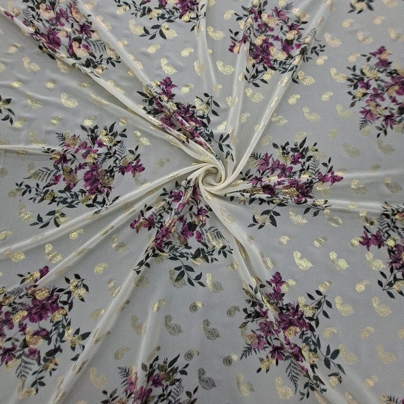MHC WORLD Printed Foil Chiffon Col1 Printed Foil Chiffon 150cm
