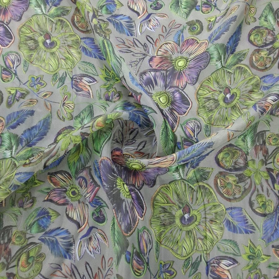 MHC WORLD Printed Organdy Dsn4 Printed Organdy Fabric Floral