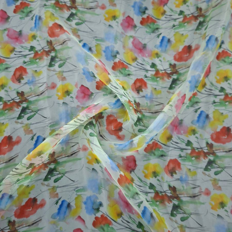 MHC WORLD Printed Organdy Dsn4 Printed Organdy Fabric Floral