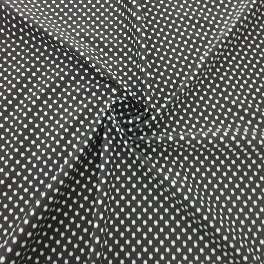 MHC WORLD Printed Polycotton Dots Black Printed Polycotton Dots