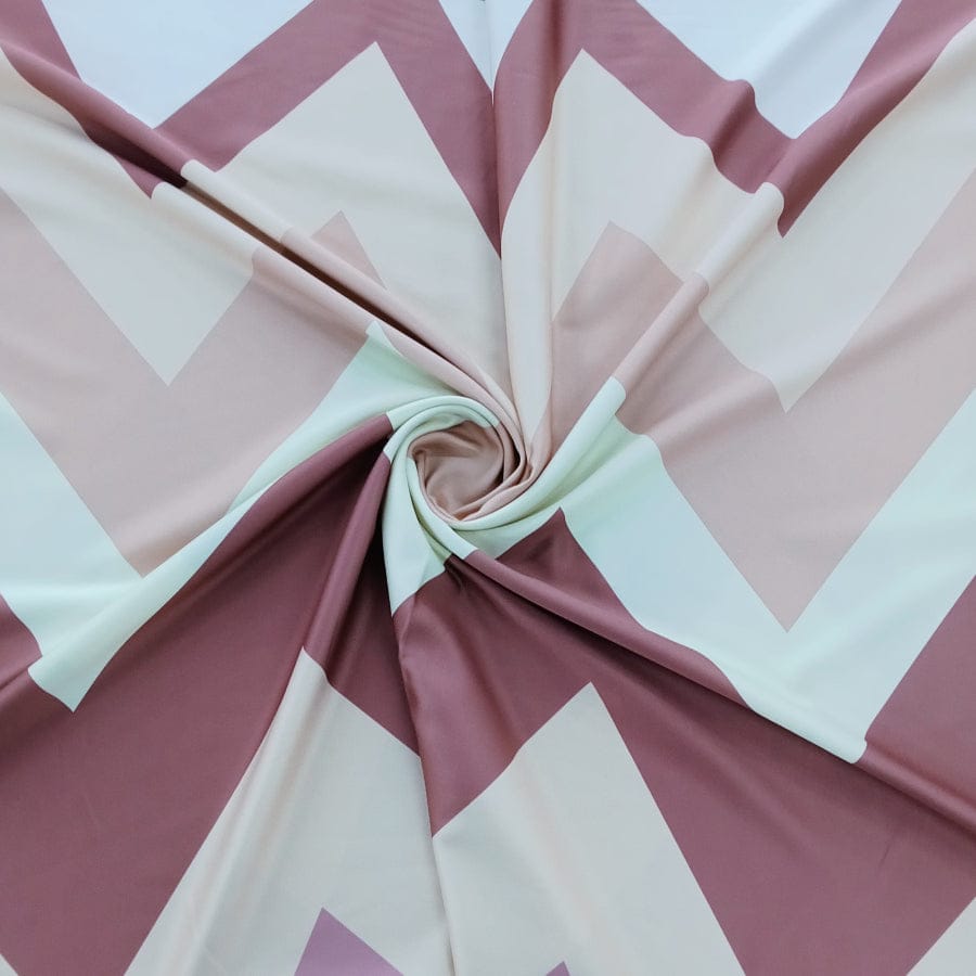 MHC WORLD Printed Satin Brown/Cream/Mink Printed Satin 150cm