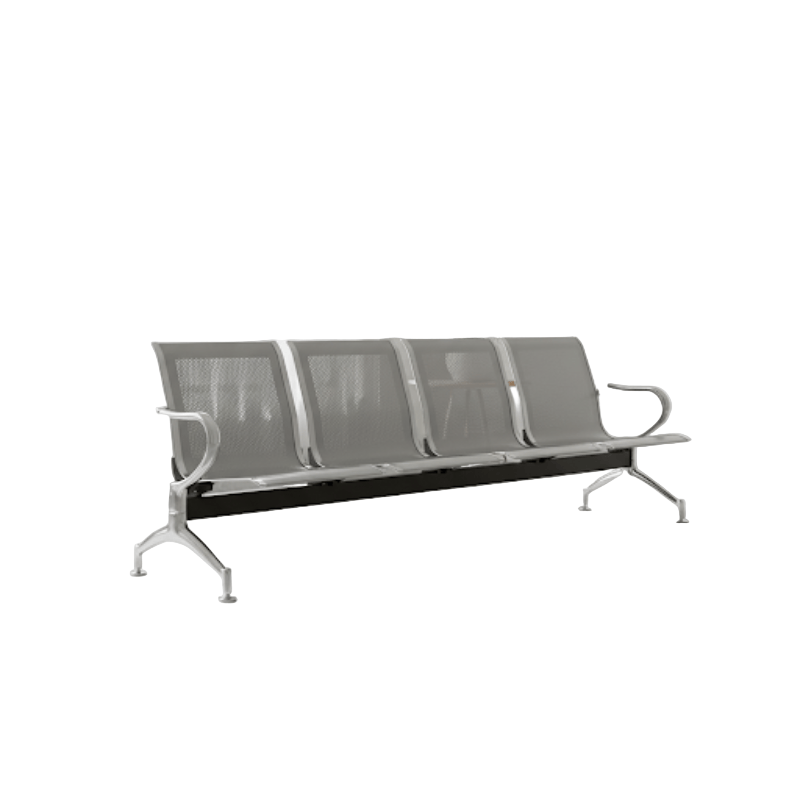 MHC World Public Sitting or airport chair 4 Seater Steel Airport Chair