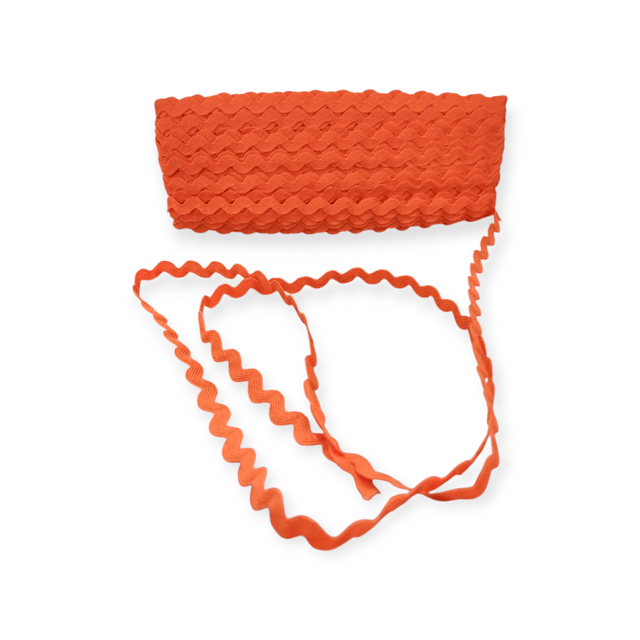 MHC WORLD Ric-Rac Trim Flame Orange Ric Rac 5mm