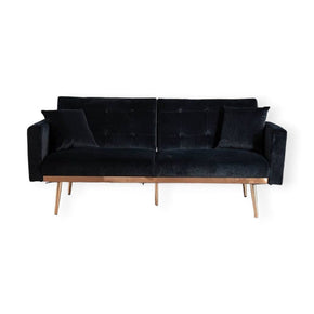 MHC World Roma Sofa 3 Bed 3 Seater Black Gold Frame (7680216596569)