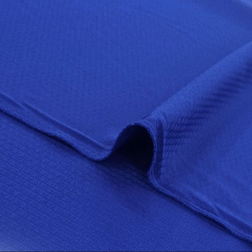 MHC WORLD Royal Blue Hexagon Two-Side Suiting 150CM
