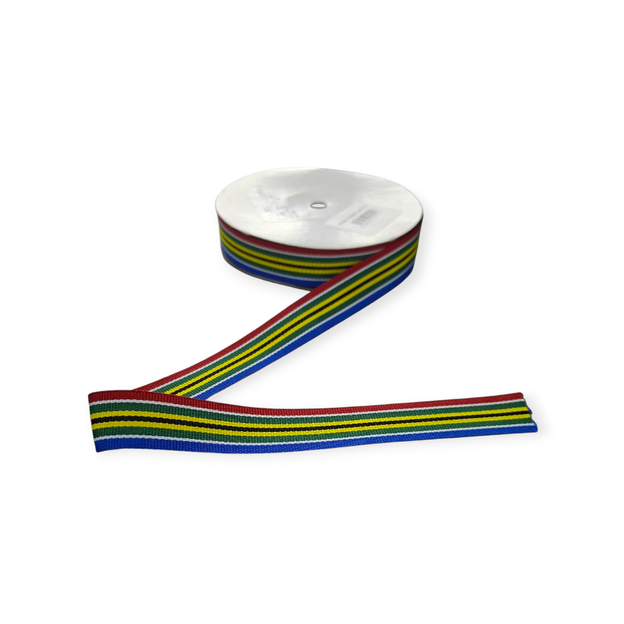 MHC WORLD SA Flag Ribbon 20mm 20mmx20mm SA Flag Ribbon 20mm