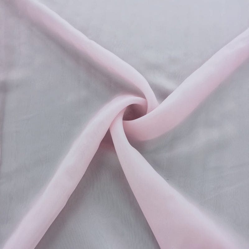 MHC WORLD Satin Baby Pink Satin Organdy Fabric 145cm