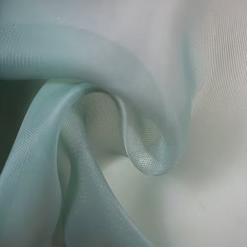 MHC WORLD Satin Dark Moss Satin Organdy Fabric 145cm