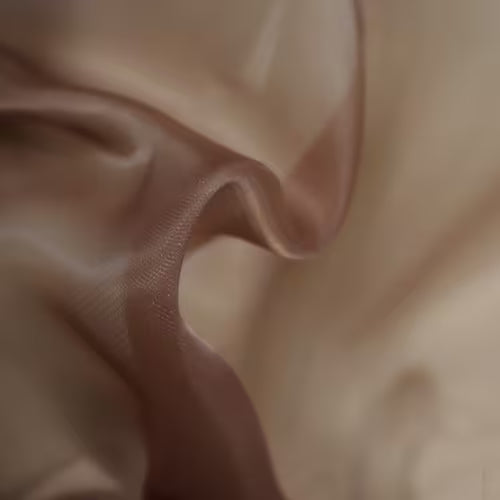 MHC WORLD Satin Espresso Satin Organdy Fabric 145cm