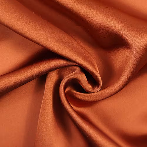 MHC WORLD SATIN Leather Brown Serena Satin Fabric 150cm
