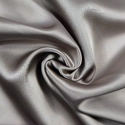 MHC WORLD SATIN Mushroom Serena Satin Fabric 150cm