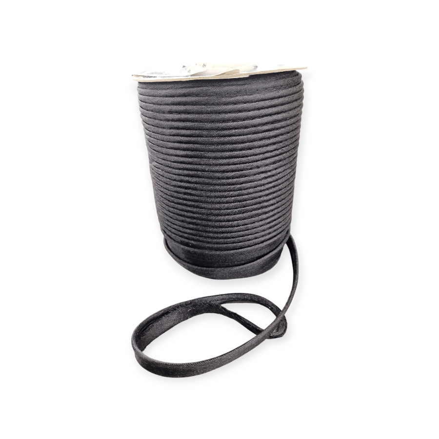 MHC WORLD Satin Piping Cord Black Satin Piping Cord 66m