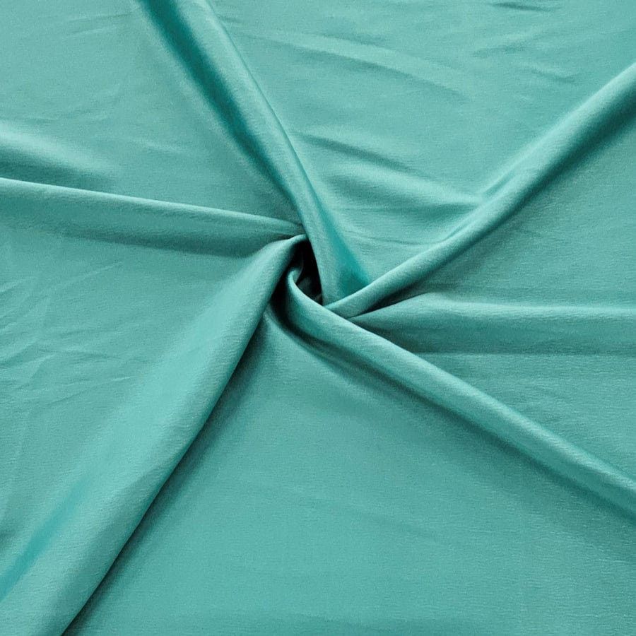 MHC WORLD Satin Teal Milano Satin Fabric 150cm