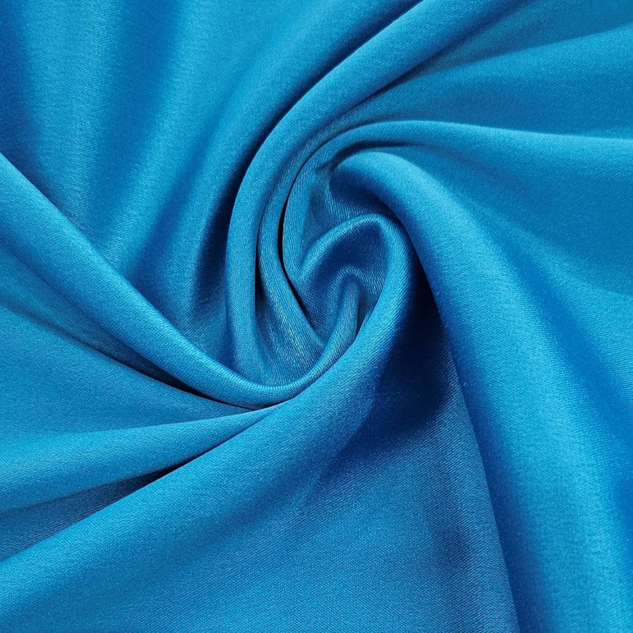 MHC WORLD Satin Turquoise Milano Satin Fabric 150cm