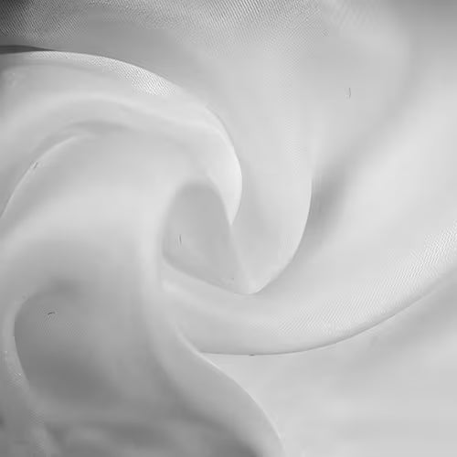 MHC WORLD Satin White Satin Organdy Fabric 145cm