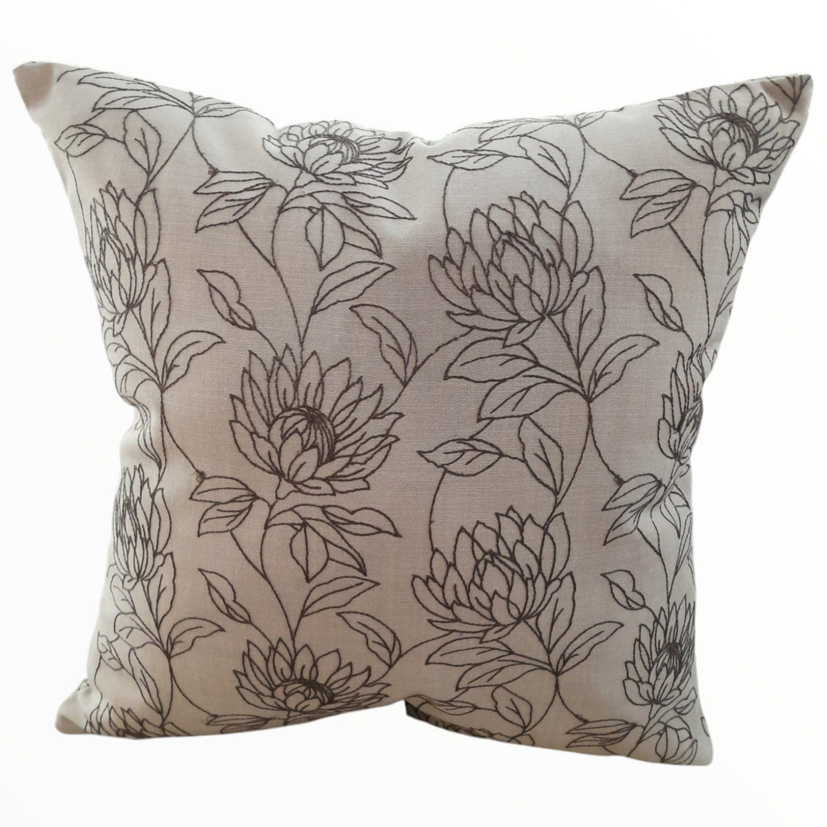 MHC World scatter cushion Beige Protea Assorted Scatter Cushions Floral 50x50 cm