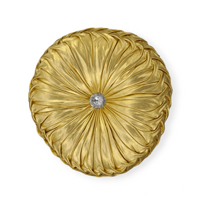 MHC World scatter cushion Diamante Scatter Cushion 40cm Round Gold MC-067 (7313898635353)