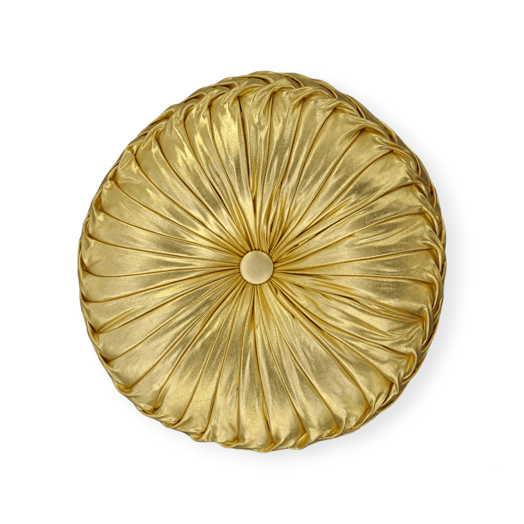 MHC World scatter cushion Diamante Scatter Cushion 40cm Round Gold MC-067 (7313898635353)