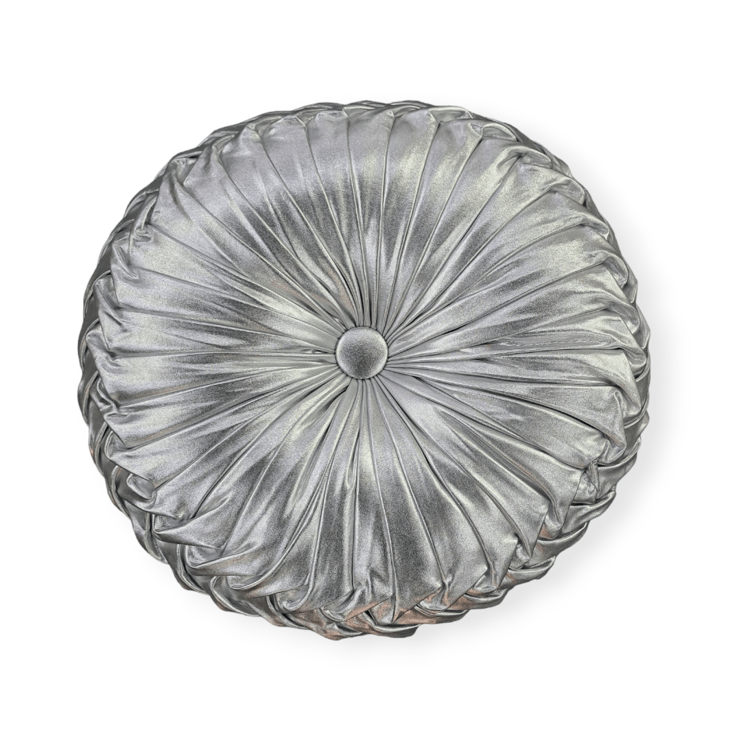 MHC World scatter cushion Diamante Scatter Cushion 40cm Round Silver MC-067 (7313898995801)