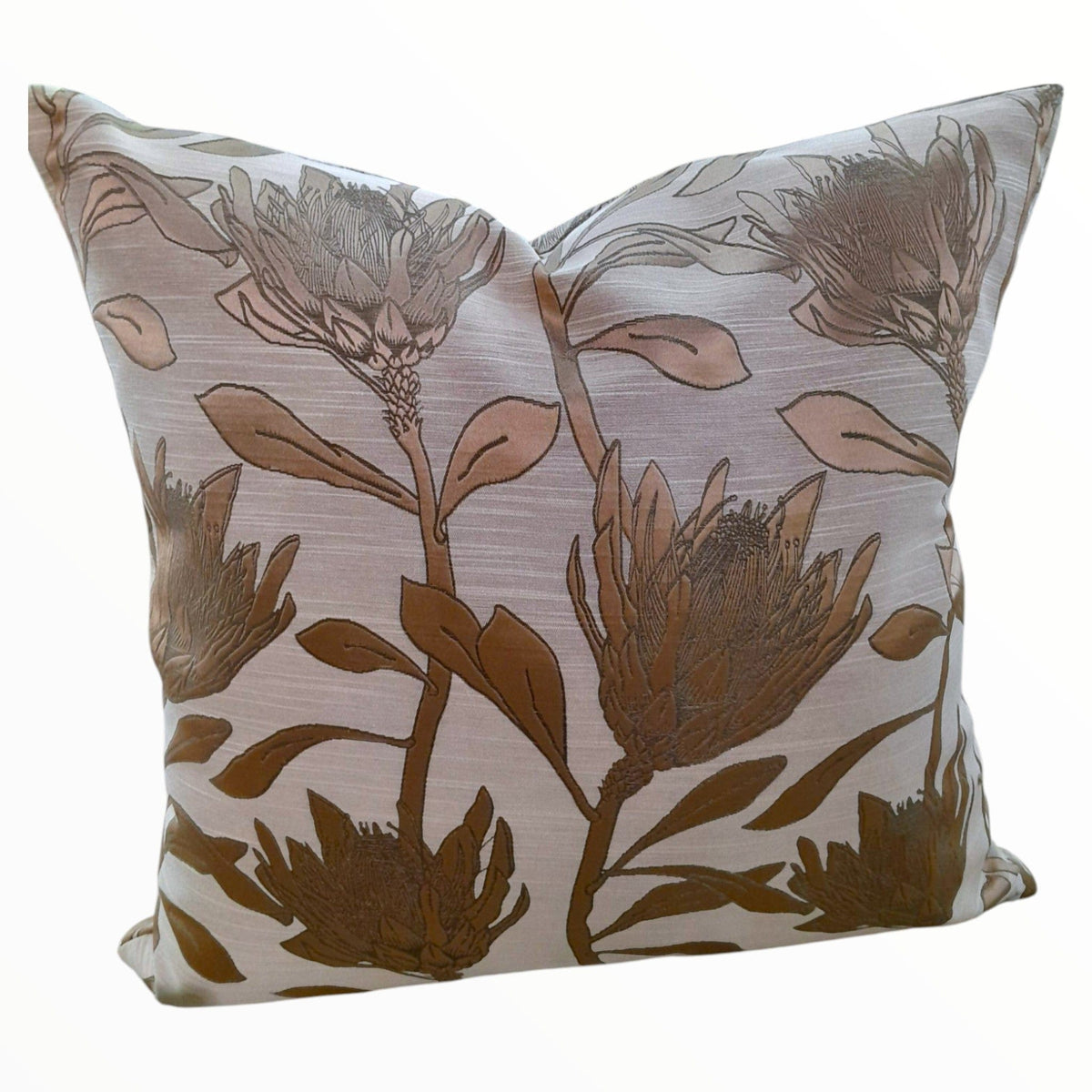 MHC World scatter cushion Gold Protea Assorted Scatter Cushions Floral 50x50 cm