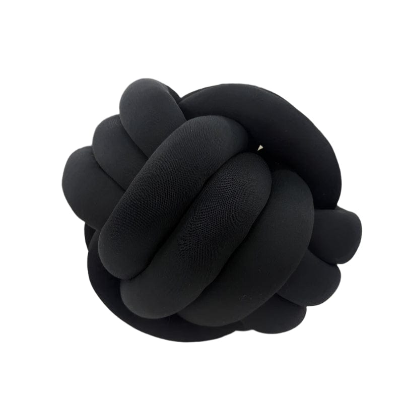 MHC WORLD Scatter Cushion Knots Round Cushion Black