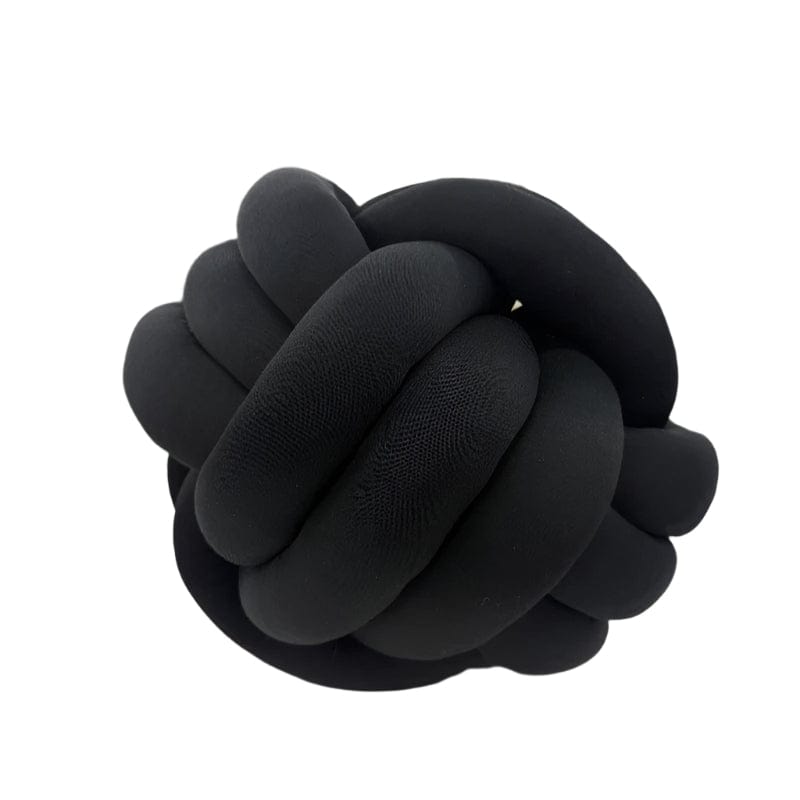 MHC WORLD Scatter Cushion Knots Round Cushion Black