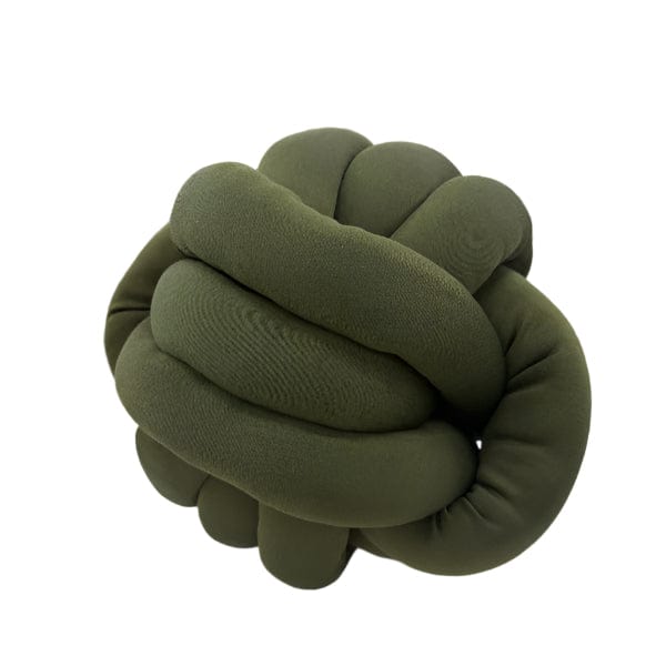 MHC WORLD Scatter Cushion Knots Round Cushion Green