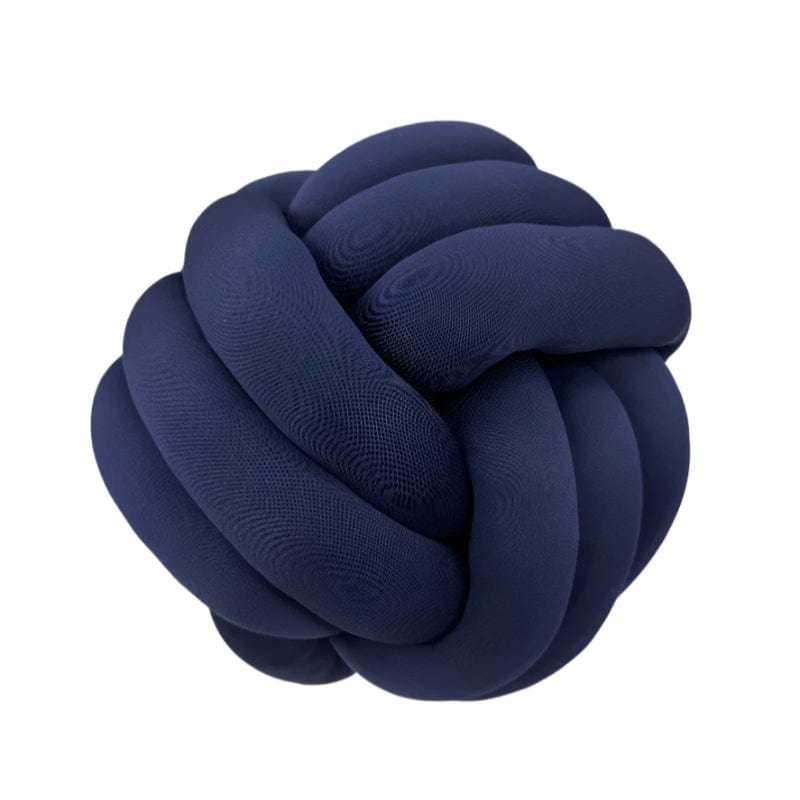 MHC WORLD Scatter Cushion Knots Round Cushion Navy Blue