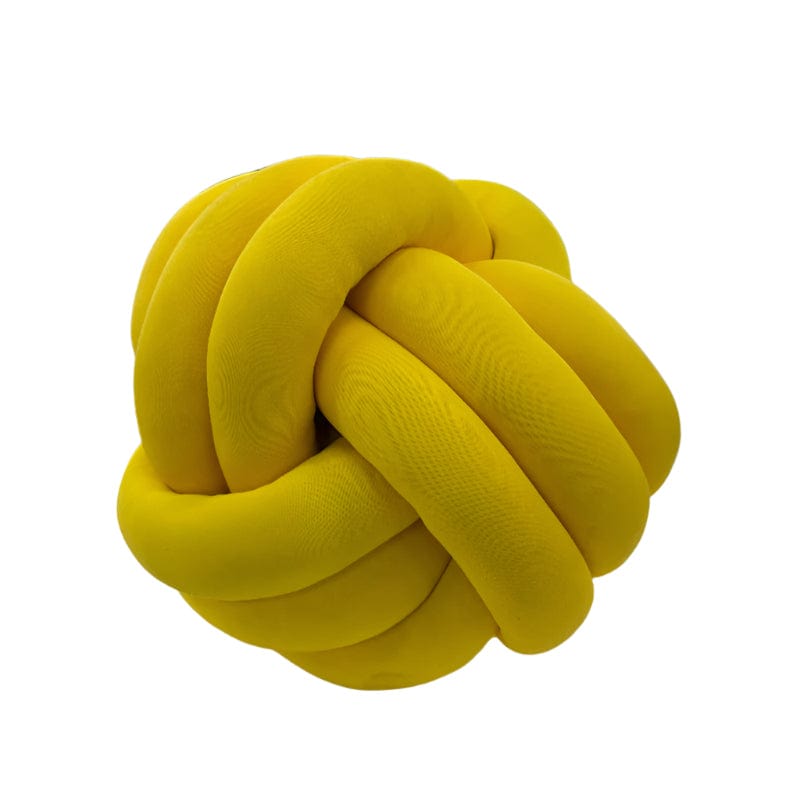 MHC WORLD Scatter Cushion Knots Round Cushion Yellow