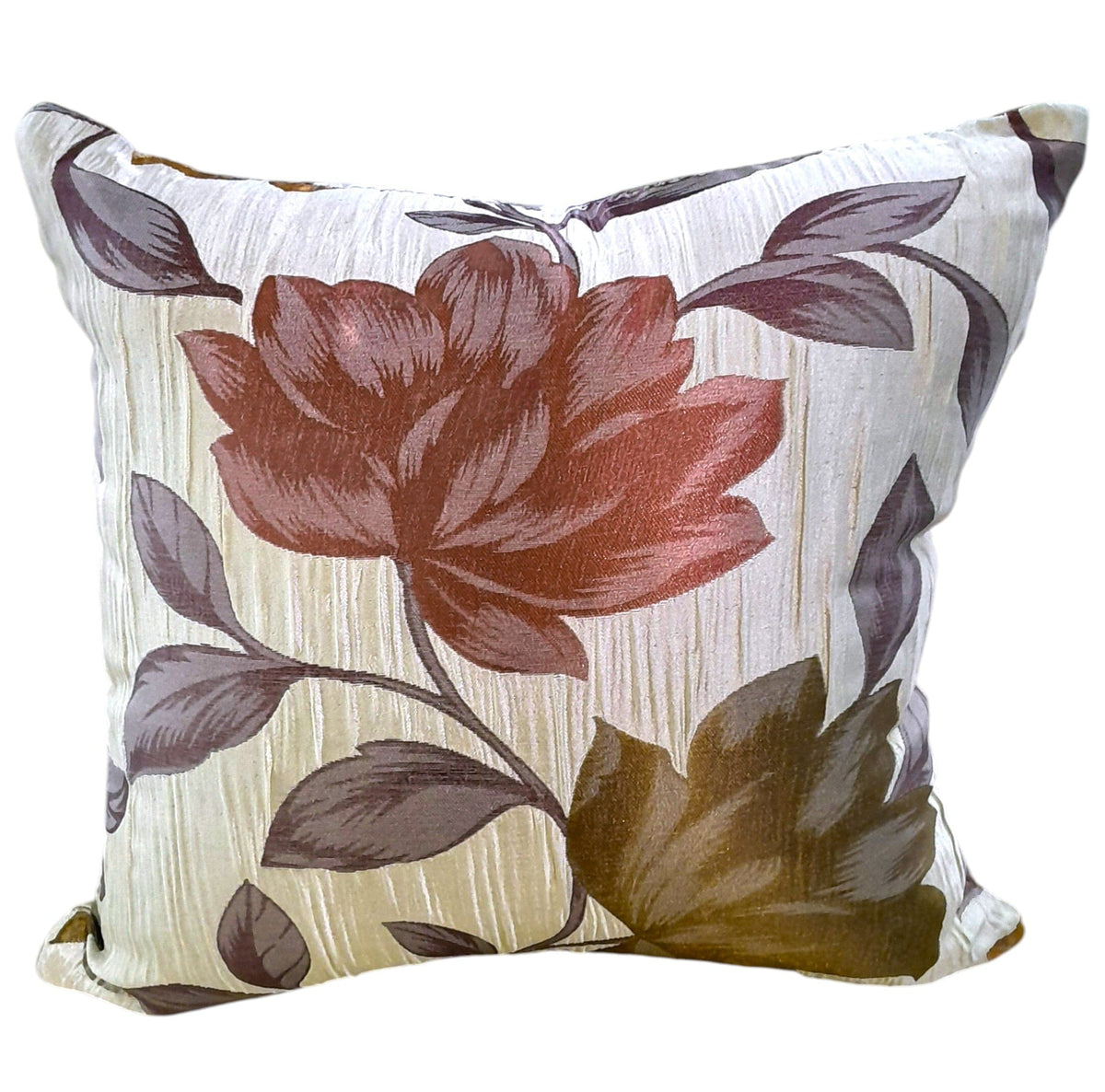 MHC World scatter cushion Maroon Assorted Scatter Cushions Floral 50x50 cm