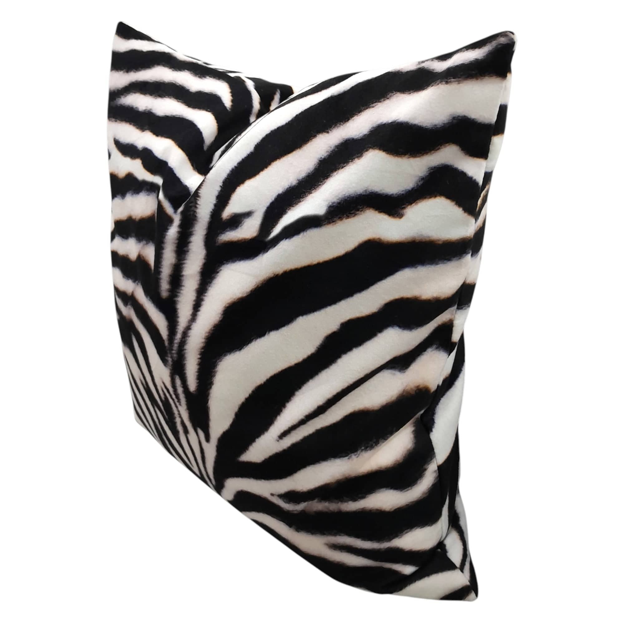 MHC World Scatter Cushion Velvet Scatter Cushion Zebra 50x50 cm