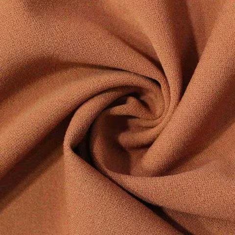 MHC WORLD SCUBA CREPE Carob Brown Crepeon P/D Fabric 150cm