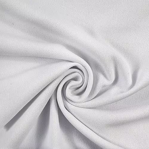 MHC WORLD SCUBA CREPE White Crepeon P/D Fabric 150cm