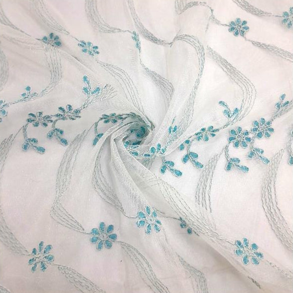 MHC World SHEER VOILE Blue Brode Voile Collection 280 cm (7783859224665)
