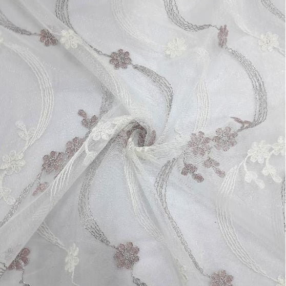 MHC World SHEER VOILE Pink Brode Voile Collection 280 cm (7783859224665)