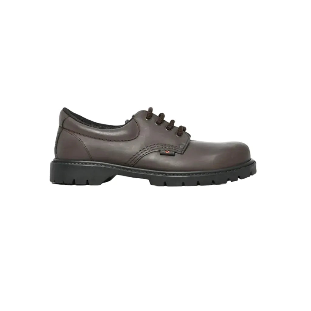 MHC World Shoes 12 Bronx Leather Ace Casual Lace Up-Choc D07363B