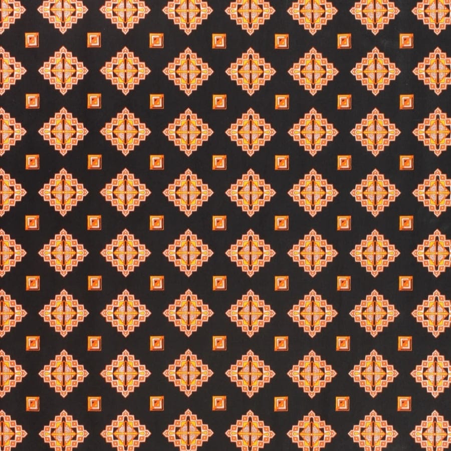 MHC WORLD Shwe Shwe Black Printed Shwe Shwe BD140 140cm