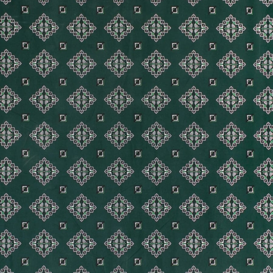 MHC WORLD Shwe Shwe Bottle Green Printed Shwe Shwe BD140 140cm