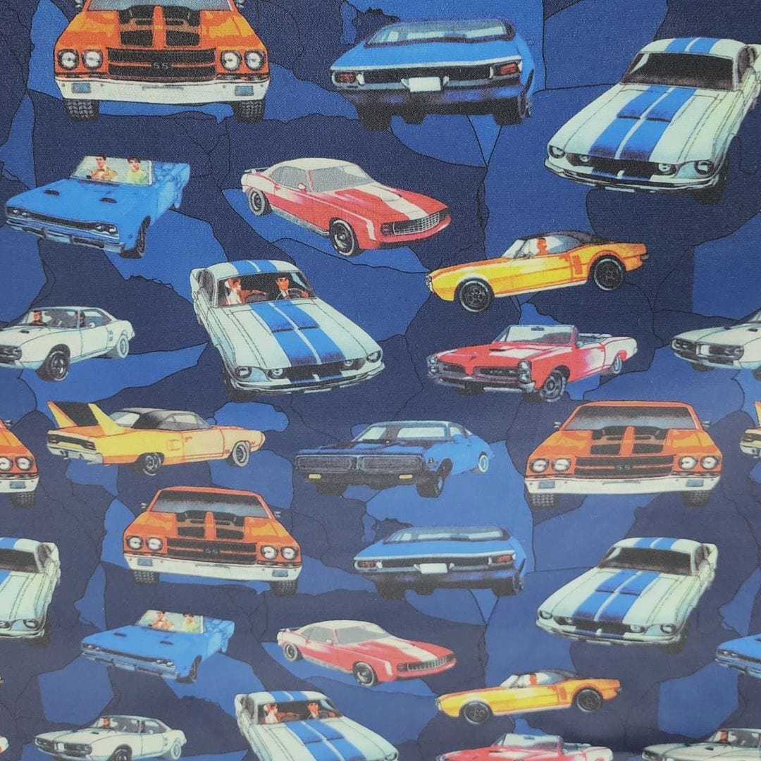 MHC World Silky Satin Suit Lining Cars Fabric 150cm (7482124173401)