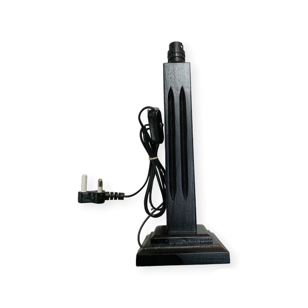 MHC World table lamp Table Lamp TL022 Med Square Dark Brown