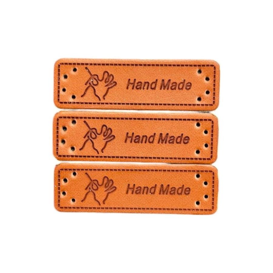 MHC WORLD Tag Labels Hand 3pc Leather Tag