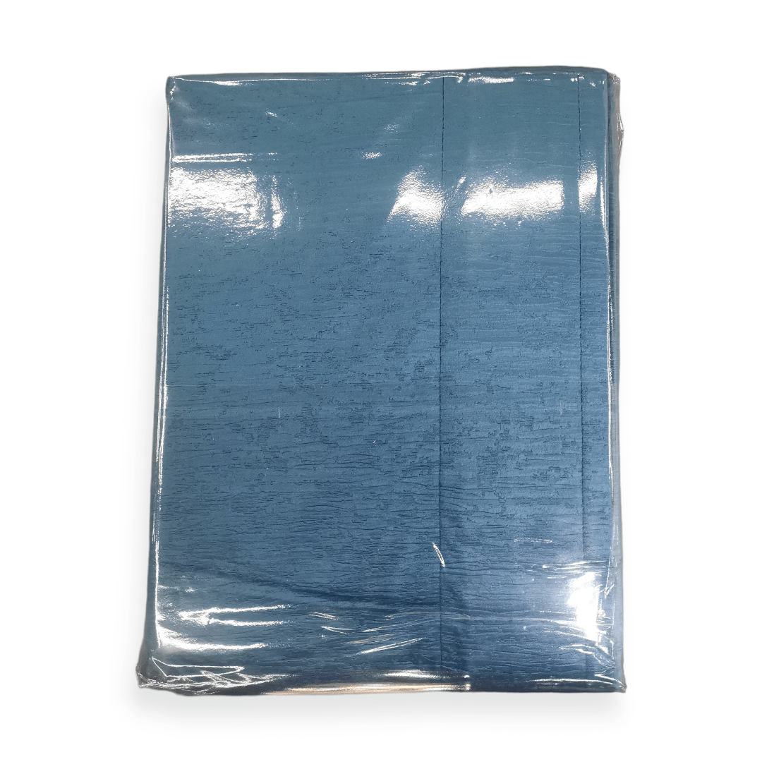 MHC World TAPED CURTAIN DC Crushed Velvet Taped Lined Curtain Ready To Hang 225 x 218cm Cobalt (7436942442585)