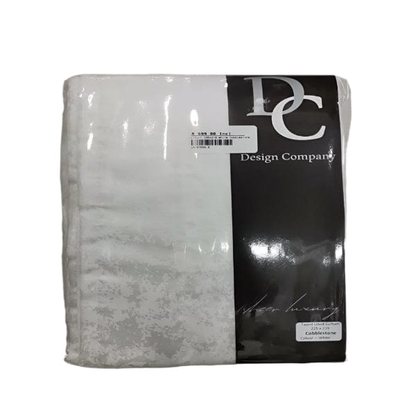 MHC World TAPED CURTAIN DC Curtain Ready To Hang Cobblestone 225X218cm White (7901846470745)