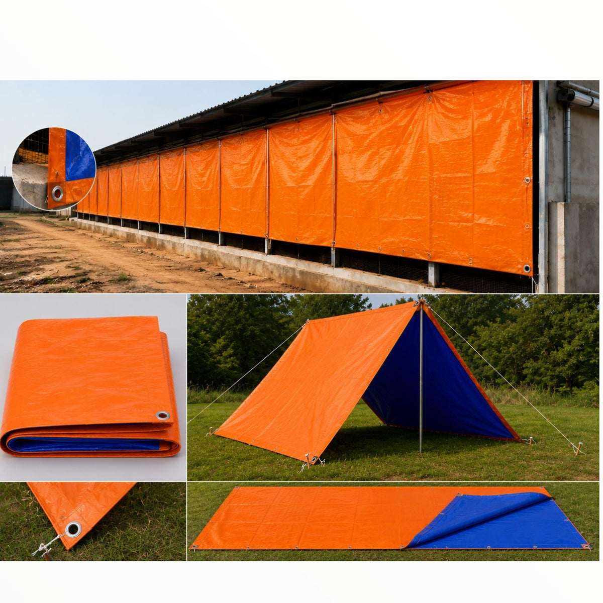 MHC World Tarpaulin Heavy-duty 100% Waterproof Ecopaulin Laminated 3.5x4.5 metres