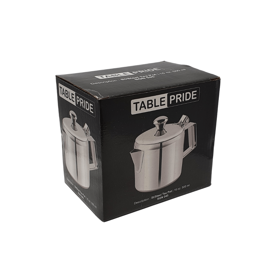 MHC World Teapot Stainless Steel Tea Pot 0.5Ltr Sgn045