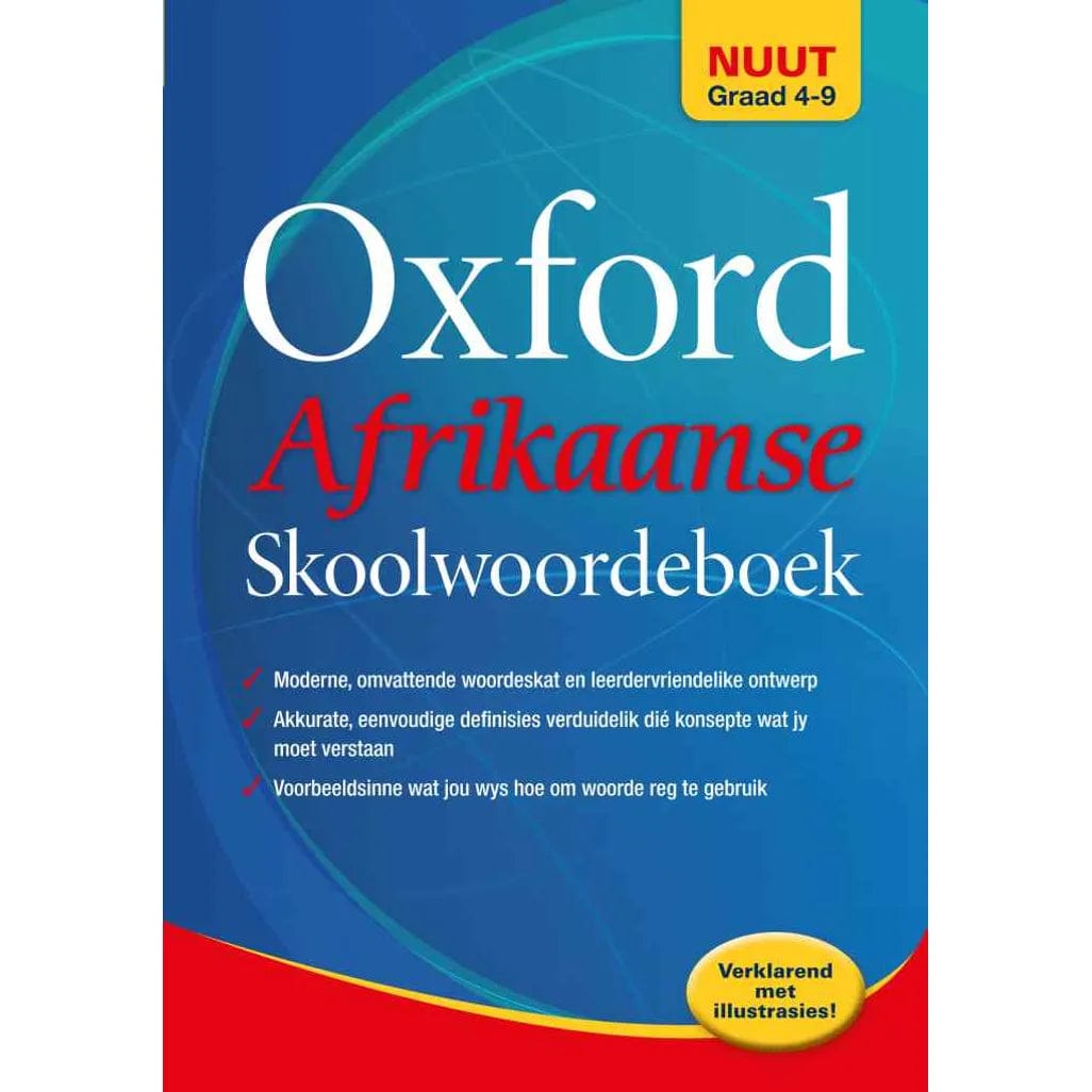 MHC World Tech & Office Oxford Afrikaans Skoolwoordeboek Nuut Graad 4-9 (7479032086617)